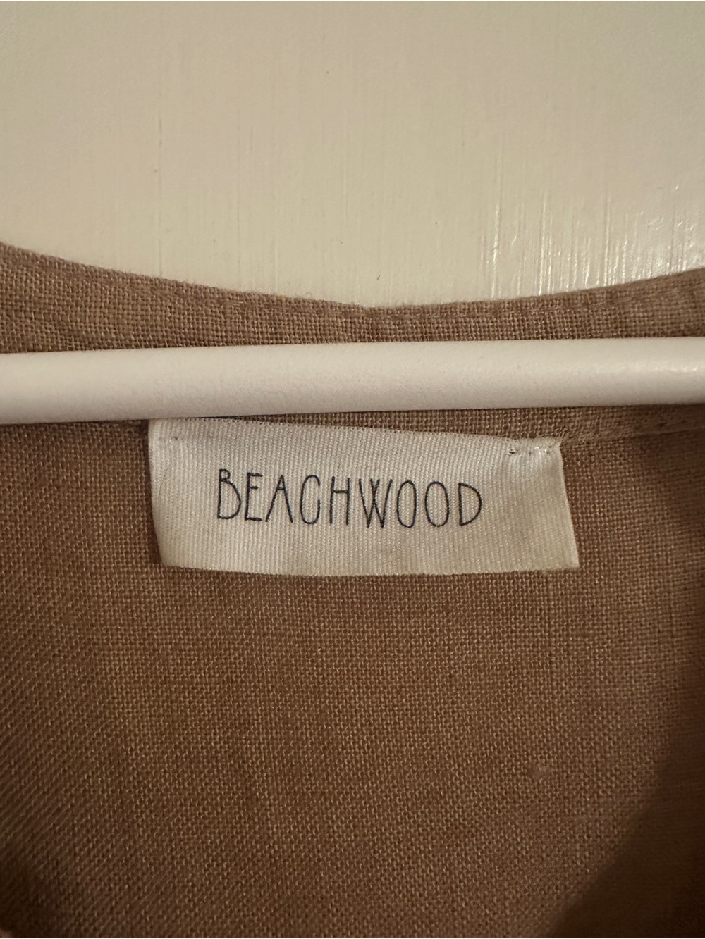 Beachwood Baby soft brown linen maxi dress one size fits all - Picture 3 of 4